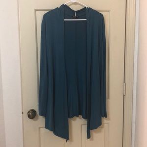 Teal Open Lightweight Cardigan